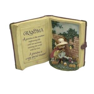 Tiny Talk Collection "A Garden Of Love" Carlton Cards Ceramic Book Grandmas Love